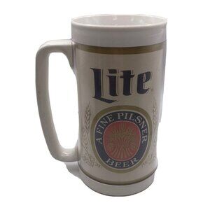 Vintage Lite Beer Thermo-Serv Insulated Plastic Mug